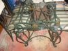 Ornate Glass Top Dining Table and six matching Chairs - The Nostalgia Store