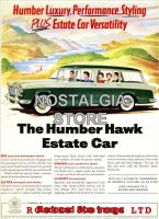 1960 Humber Hawk Estate Advert - Retro Car Ads- The Nostalgia Store